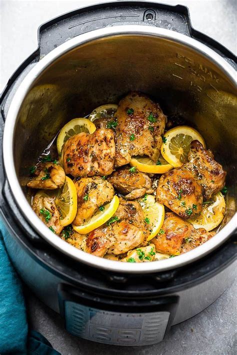 instant pot lemon garlic chicken   instant pot dinner recipes