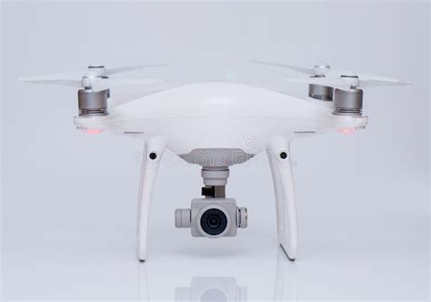 drone white studio background shooting quadrocopter fpv fly camera rc controller stock photo