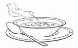 Coloring Pages Soup Kids Food Serving Warm Bowl Noodle Kaynak Soups Vegetable Choose Board sketch template