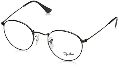 ray ban rx3447v round metal eyeglass frames in black for men lyst