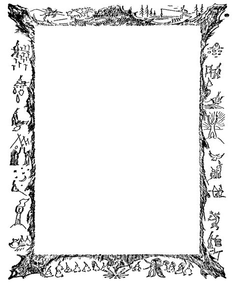 word page borders art clipart