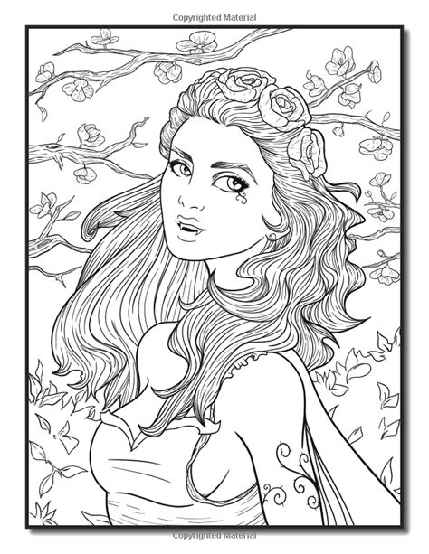 printable vampire coloring pages  adults coloring pages