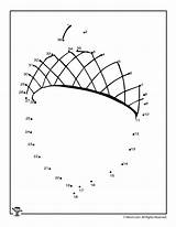 Dot Dots Acorn Woojr sketch template