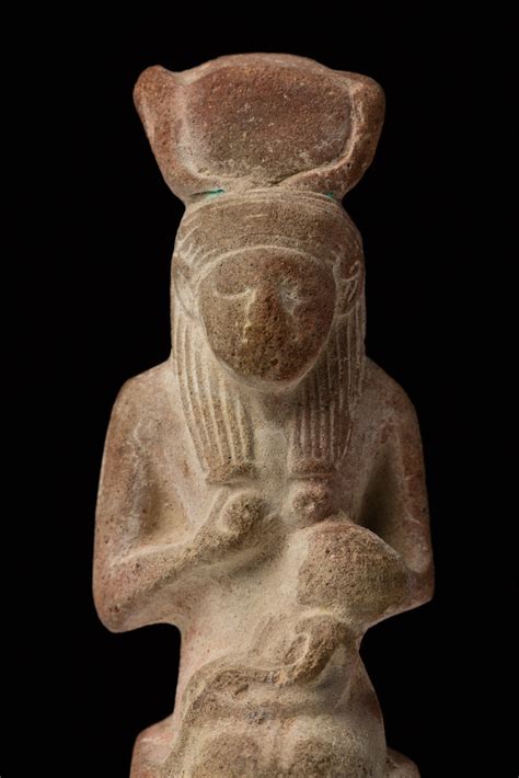 Statuette Isis Horus Statuette Seated Figure Of Isis