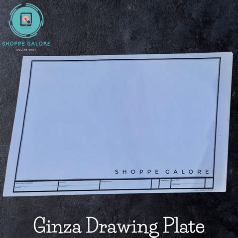 ginza drawing plate drawing paper shopee philippines