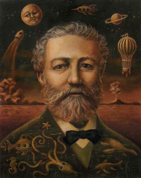 jules verne portrait print victorian author literary art etsy