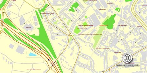 liege belgium printable vector street city plan map full editable adobe  maps  vector