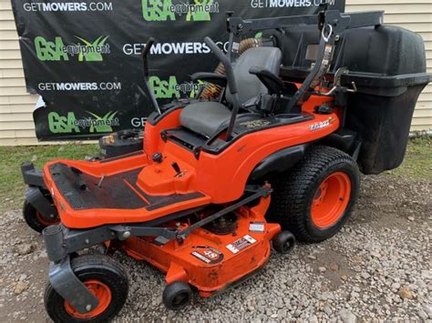 kubota zg commercial  turn  rear bagger   month lawn mowers  sale