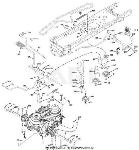 ariens     automatic tractor parts diagram  drive