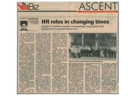 hr roles  changing times dr abdul hamid abdullah