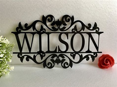 personalised   laser cut acrylic metal wood sign outdoor wall