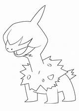 Deino Coloring Pages Pokemon Printable Kids sketch template