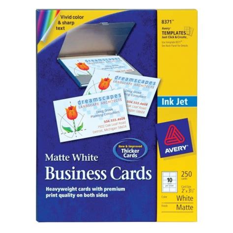 avery note cards    inches matte white box