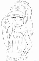 Pokemon Trainer Coloring Pages Serena Yuki Chicken Touko Drawing Xy Template Deviantart Female Getdrawings Login sketch template