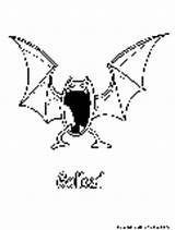 Golbat Pages Pokemon Coloring Poison Flying Fun sketch template