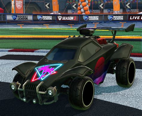 synthwave decal rocket league mods