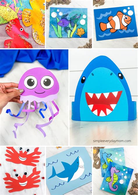 fun ocean crafts  kids  templates artofit