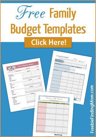 family budget templates organize  familys budget