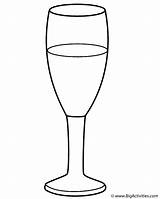 Glass Coloring Champagne Years Wine Clipart Cliparts Library Happy Year Favorites Add sketch template