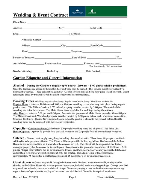 event planner contract template event planner contract template event