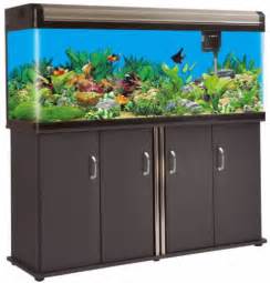 200 Gallon Glass Fish Tank Aquarium w/ Cabinet LED Lighting
