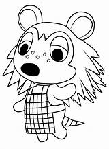 Sable Coloringonly Svg Tia Animalcrossing sketch template