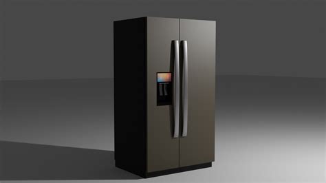 modern fridge   model cgtrader