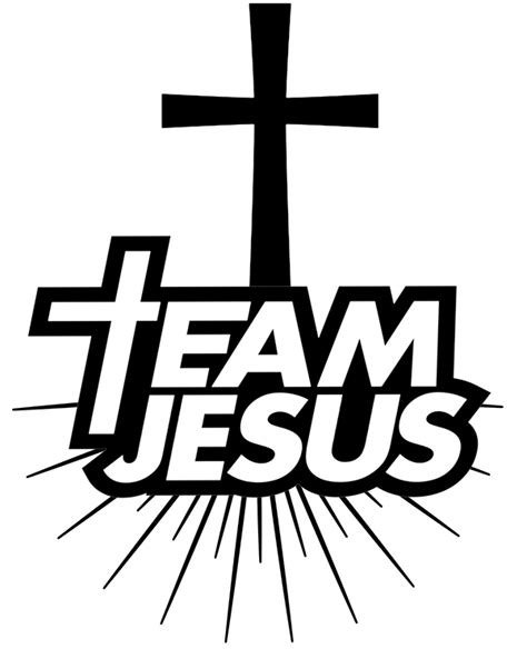 christian team jesus logo  print