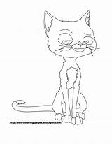 Bolt Coloring Pages Mittens Disney Cat Printable Site sketch template