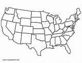 Map States United Usa America Coloring Continental State Printable Blank Outline Cartina Muta Stati Uniti Pages Color Continents Colorado Clipart sketch template