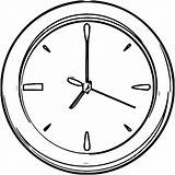 Clock Coloring Printable Wall Cartoonized Wecoloringpage Pages sketch template