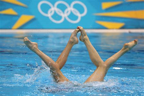 london olympics synchronized swimming cbs news