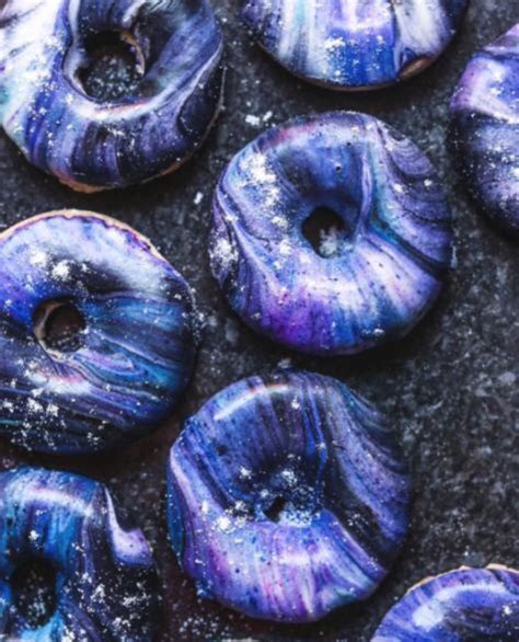 galaxy donuts galaxy chocolate outerspace cake donut dessert