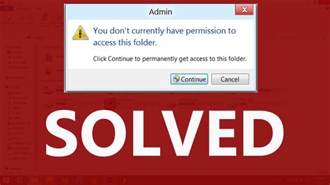 dont   permission  access  folder solved youtube