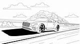 Automobilemag Bentley Gt500 sketch template