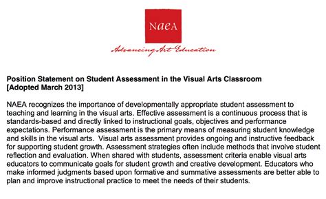 naea position paper  assessment student  assessment student