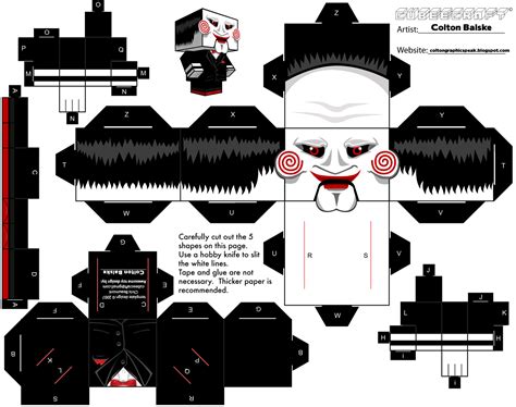 demon works  page papercraft templates