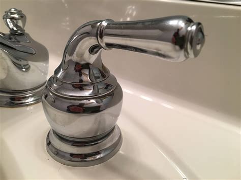 leak leaky bathroom faucet  find screw  handle home improvement stack exchange