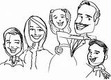 Family Coloring Pages Joint Sketch Getcolorings Color sketch template