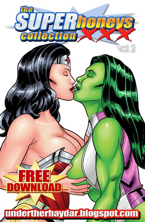 Wonder Woman Kisses She Hulk Crossover Comic Book