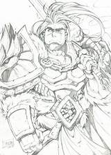 Warcraft Varian Wrynn Deviantart Fan источник Let Favorite sketch template