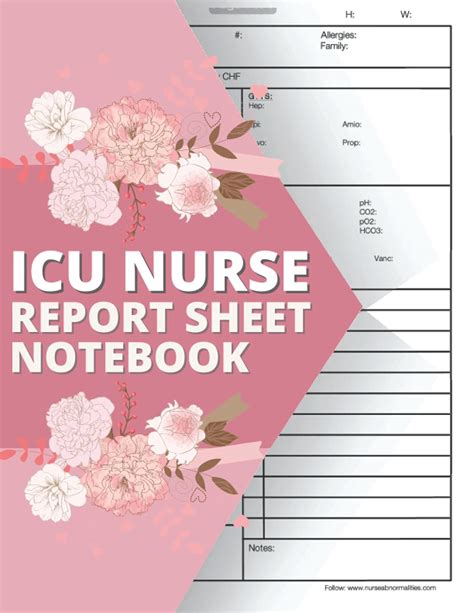 buy icu nurse report sheet nursing report sheet   advanced