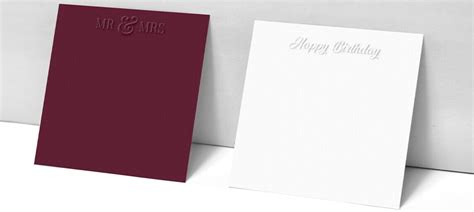 embossed notecards embossed note cards gold image printing