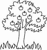 Coloring Pages Trees Family Fruit sketch template