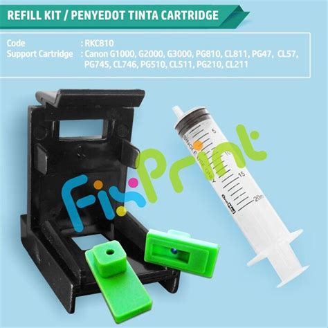 jual refill tool kit penyedot sedot tinta cartridge canon pg  cl