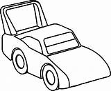 Toy Car Outline Coloring Drawing Race Racecar Pages Clipart Motorcycle Objects Simple Truck Taxi Line Easy Outlines Clip Wecoloringpage Cartoon sketch template