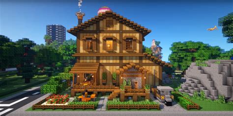 minecraft beautiful wooden house ideas  design