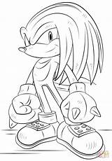 Knuckles Coloring Echidna Sonic Pages Draw Printable Tails Drawing Classic Hedgehog Para Colorir Color Supercoloring Sheets Step Kids Characters Amy sketch template