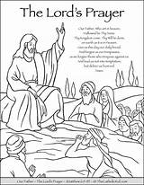 Lords Thecatholickid Pray Bible Prayers Sheets Kid Fathers Coloringhome sketch template