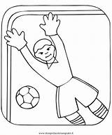 Calcio Torwart Disegno Colorare Malvorlagen Fussball Ausmalen Verschiedene Sportarten sketch template
